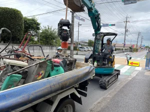 道路工事中